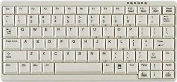 Industry 4.0 Mini Notebook Style Keyboard - Corded - QWERTY - White