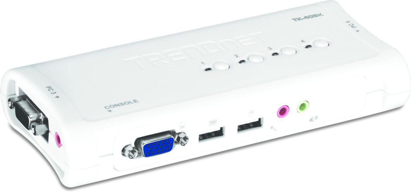 KIT SWITCH KVM USB A 4 PORTE
