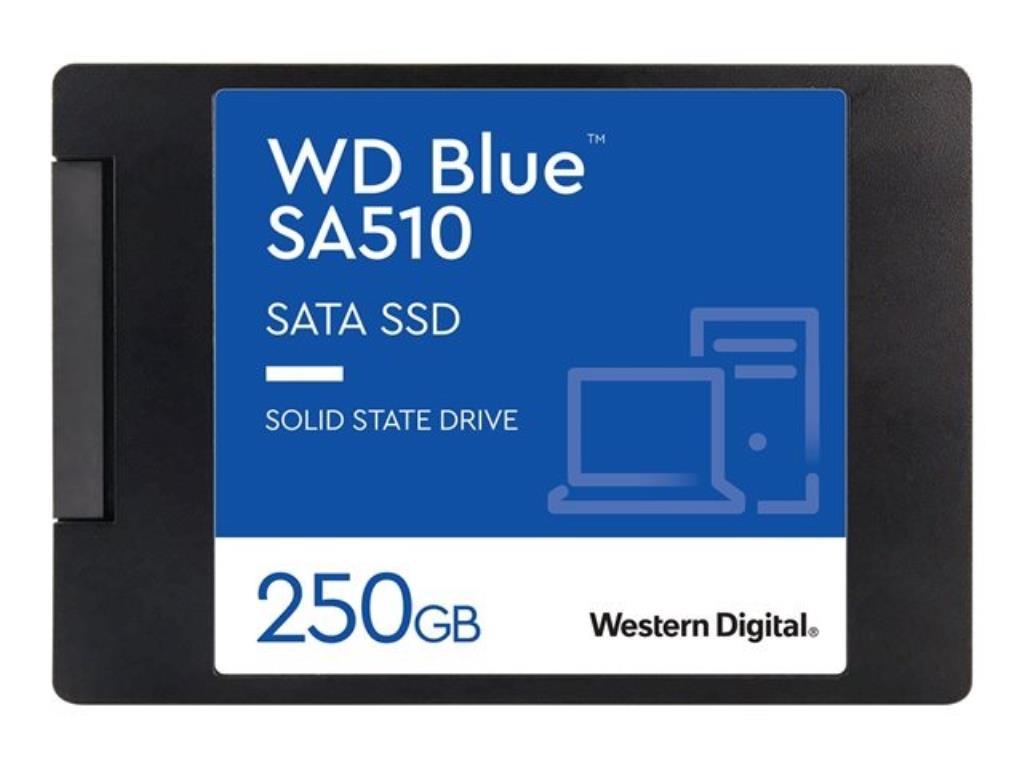 SSD WD Blue SA510 - 25" 250GB - SATA 6Gbps - 0.22 DWPD