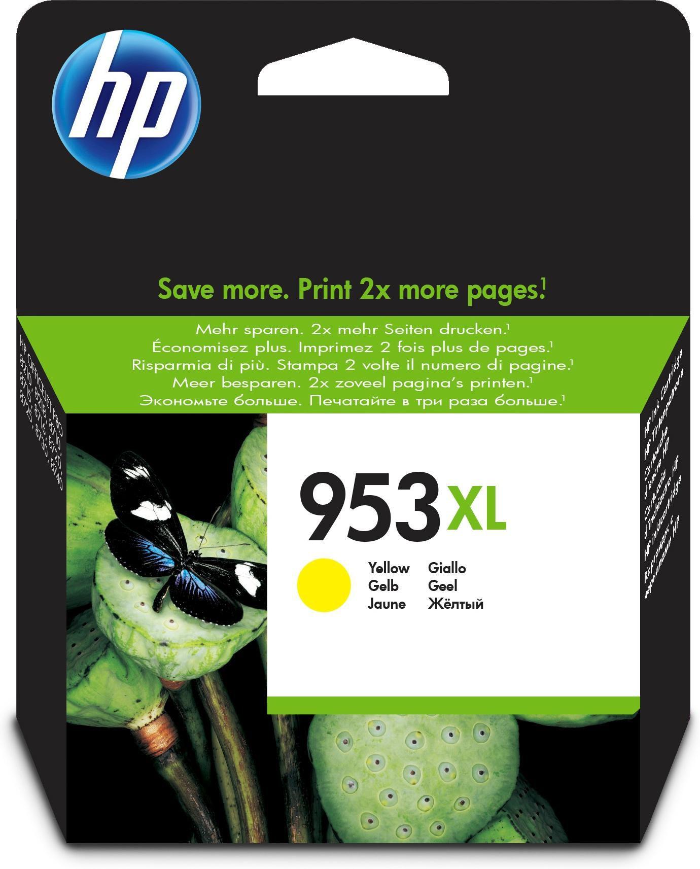 Cartuccia inchiostro HP 953XL Originale Giallo [F6U18AE]