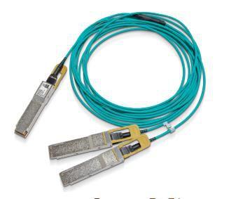 Nvidia MFS1S50-H010V cavo a fibre ottiche 10 m QSFP56 2x QSFP56 Blu (Act opt cbl 2x100Gb/s IB HDR QSFP56 10m)