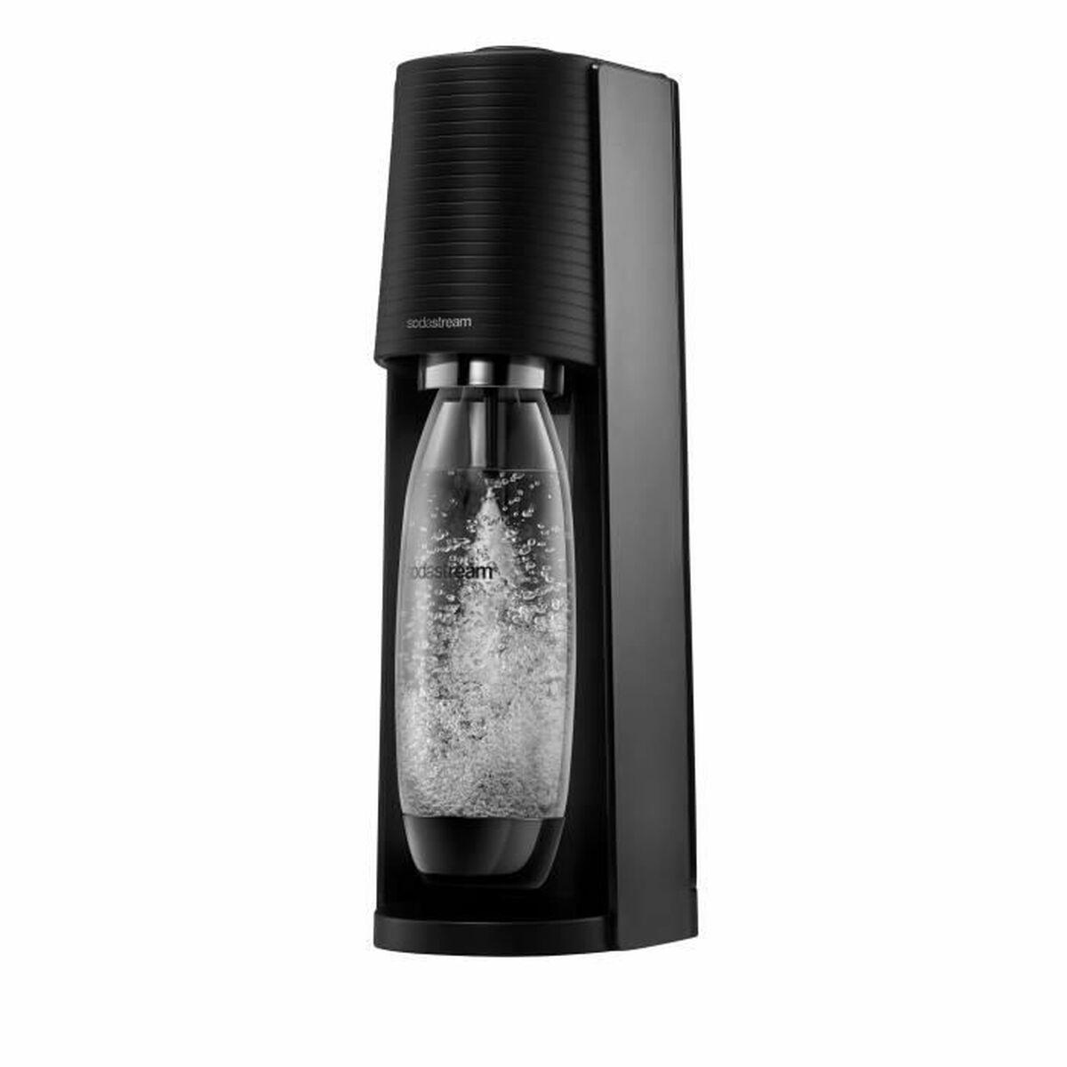 ARTICOLO DI GRADO B! ARTICOLO DI GRADO! SodaStream Soda Maker Terra Valuepack QC nero incl 2 bottiglie (1012812310)