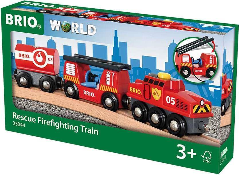 BRIO Autopompa Vigili del Fuoco - Ragazzo/Ragazza - Nero - Rosso - CE - FSC (33844)