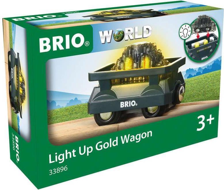 BRIO gold wagon with light - 33896