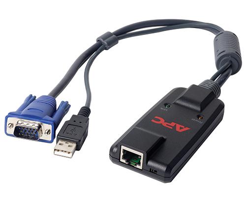 APC KVM-USBVM cavo per tastiera video e mouse Nero