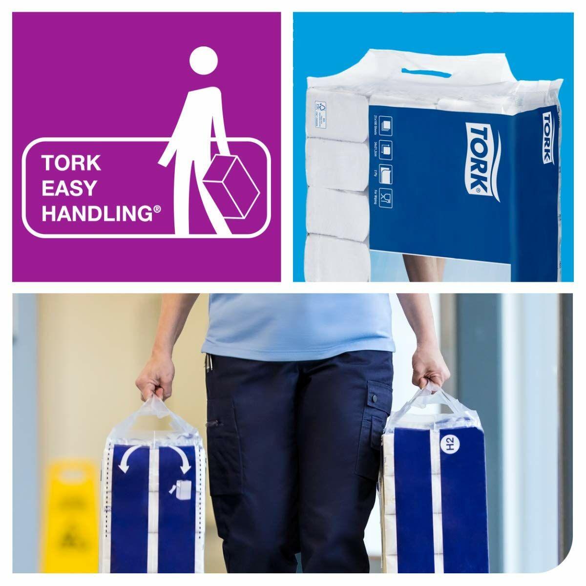 Carta assorbente per le mani Tork Pack Bianco (21 Unit )