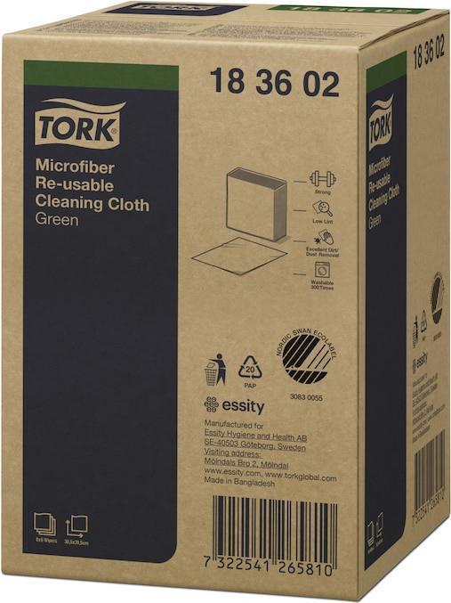 Tork panni in microfibra set da 6 panni in microfibra verdi