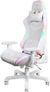 Deltaco Gam-080 Sedia da gioco imitazione in pelle w. RGB LED White