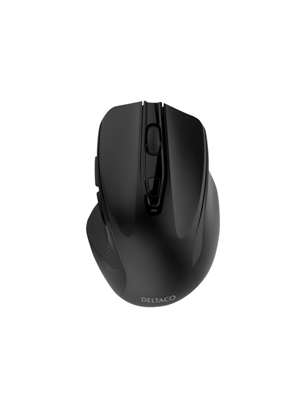 Deltaco MS-802 mouse Mano destra RF Wireless Ottico 2400 DPI (Deltaco Wireless Mouse, 2400 DPI, 6 Buttons - Black)