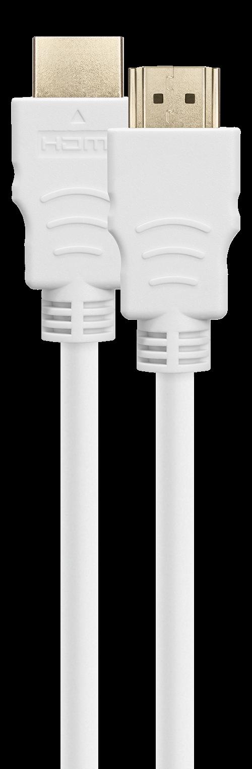Deltaco HU-30A cavo HDMI 3 m HDMI tipo A [Standard] Bianco (Deltaco Ultra High Speed HDMI to HDMI, 3m - White)