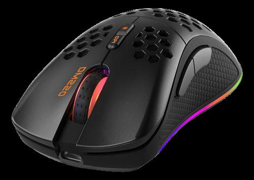 Deltaco DM220 mouse da gioco wireless ultraleggero RGB nero (GAM-120)