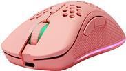 Deltaco PM80 Gaming Mouse Wireless UltraLight RGB Pink