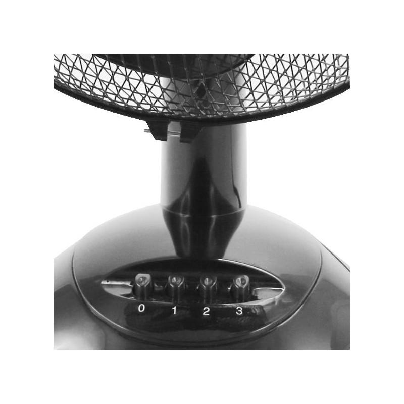 Emerio FN-114202.1 Nero | Ventilatore da tavolo | 30 cm, 3 impostazioni di velocita