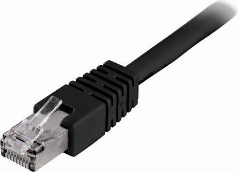 Deltaco STP-615S cavo di rete Nero 15 m Cat6 F/UTP [FTP] (DELTACO patchkabel - 15 m - sort)
