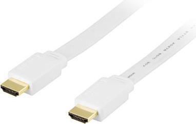 Deltaco HDMI-1050H cavo HDMI 5 m HDMI tipo A [Standard] Bianco (DELTACO HDMI-1050H)