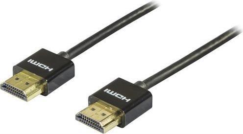 Deltaco HDMI-1092 cavo HDMI 2 m HDMI tipo A [Standard] Nero (Deltaco HDMI-1092 Tyndt HDMI kabel med)