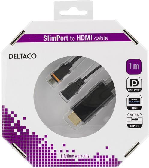 DELTACO HDMI adapter - 1 m