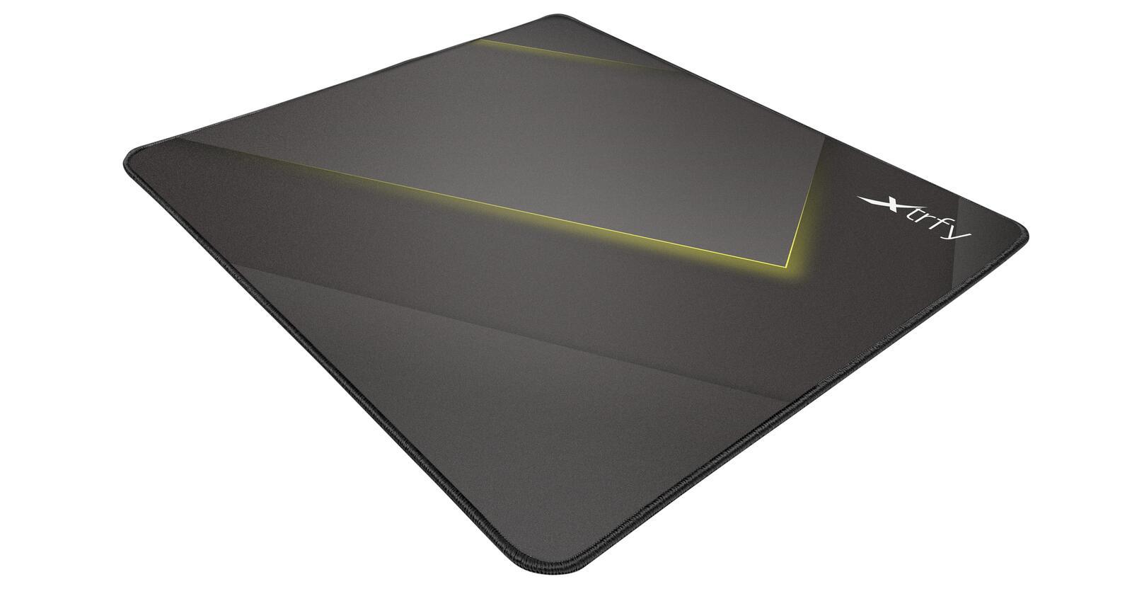 Xtrfy GP1 Tappetino per mouse per gioco da computer Nero, Grigio, Giallo (Xtrfy GP1 Large Surface Gaming Mouse Pad Black & Yell