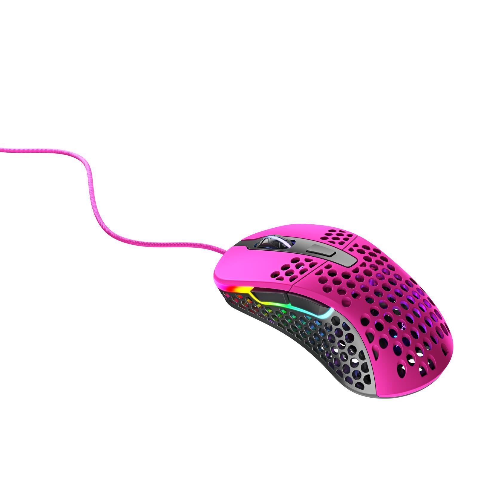 Xtrfy M4 RGB mouse Mano destra USB tipo A Ottico 16000 DPI (Xtrfy M4 RGB Wired Optical Gaming Mouse USB 400-16000 CPI Omron Swi