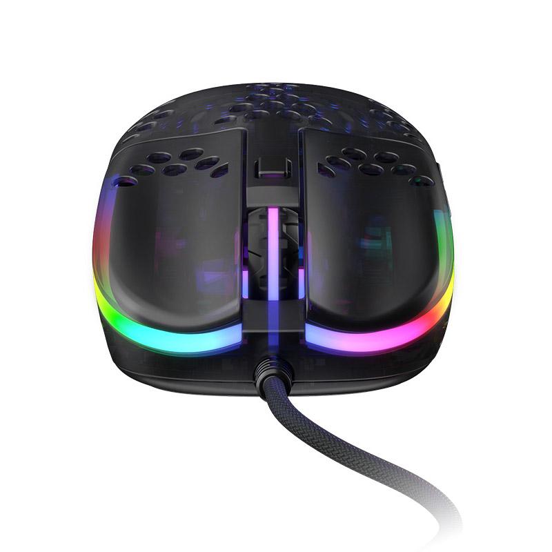 Xtrfy MZ1 mouse USB tipo A Ottico (Xtrfy MZ1 Ultra-Light ZYS RAIL USB RGB Optical Gaming Mouse - Black MZ1-RGB-BLACK-TP)