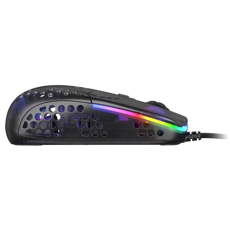 Xtrfy MZ1 mouse USB tipo A Ottico (Xtrfy MZ1 Ultra-Light ZYS RAIL USB RGB Optical Gaming Mouse - Black MZ1-RGB-BLACK-TP)