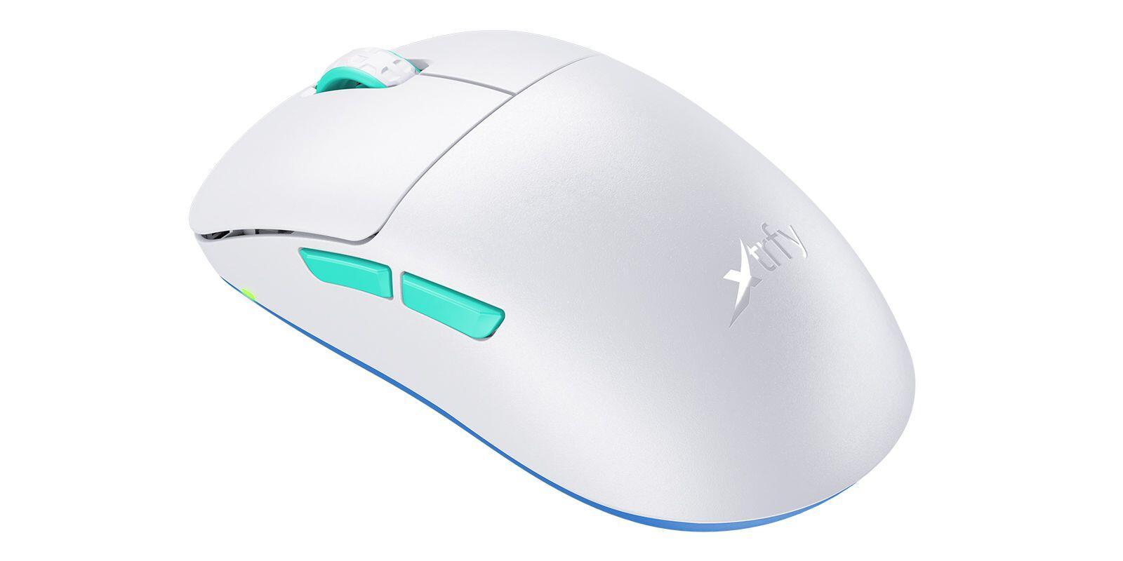 Xtrfy M8 Wired/Wireless Gaming Mouse 400-26000 CPI Low Front Ultra-light Unique Symmetrical Shape White