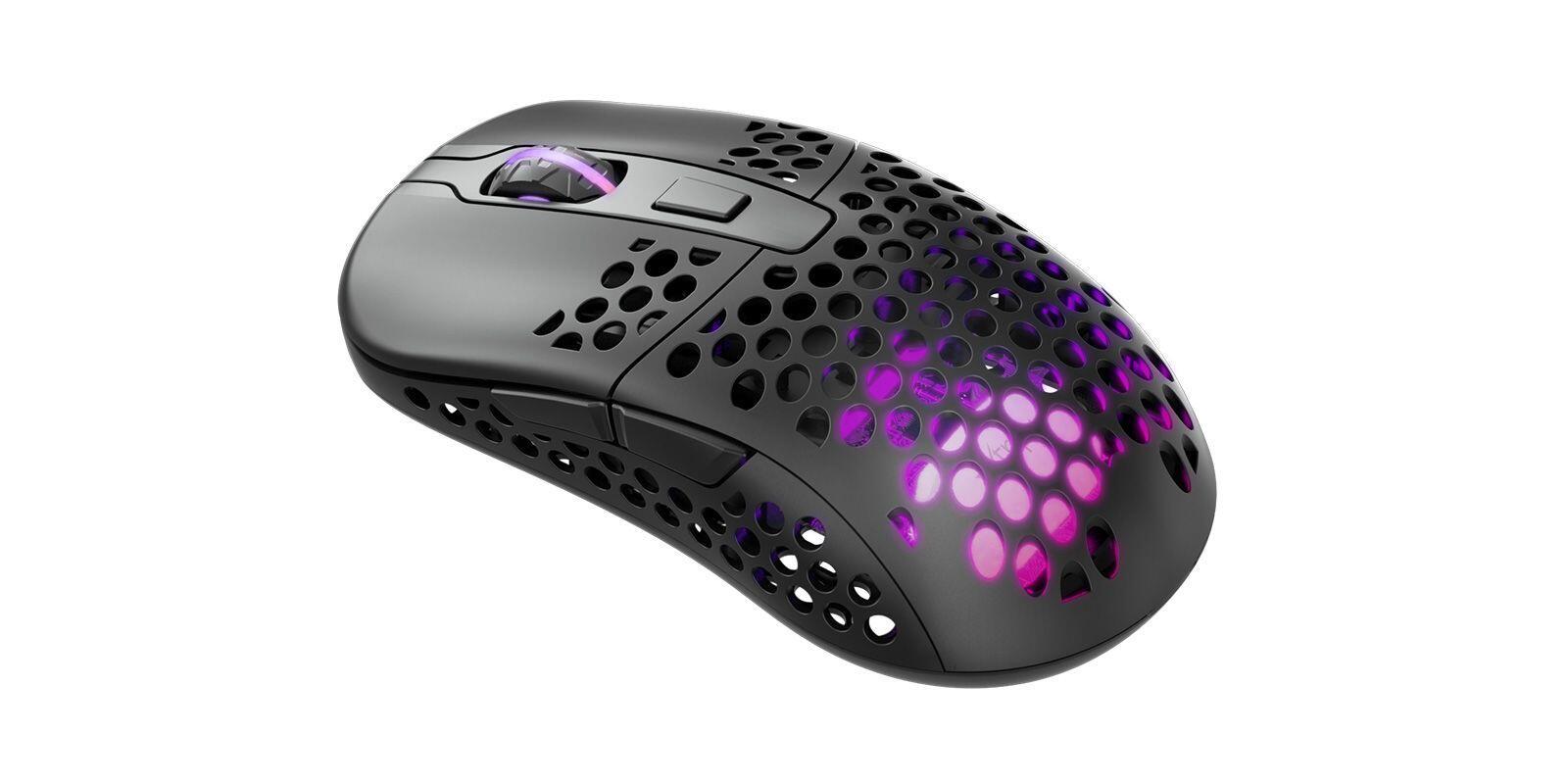 Xtrfy M42W-RGB-BLACK mouse Ambidestro USB tipo A Ottico 16000 DPI (Xtrfy M42 Wireless Optical Ultra-Light Gaming Mouse 400-1900