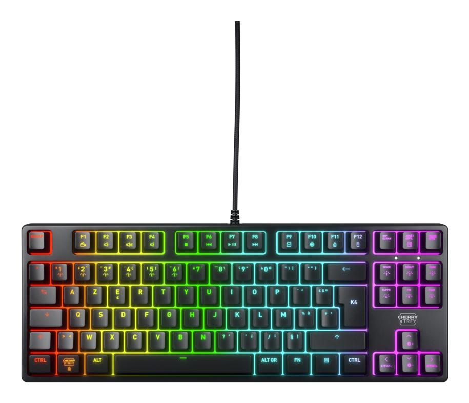 CHERRY K4V2 TKL tastiera Gaming USB AZERTY Francese Nero
