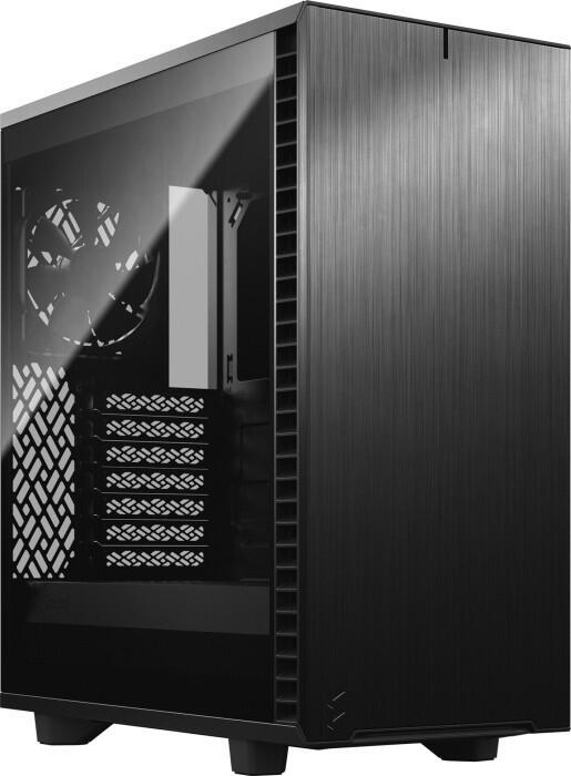 Design frattale DEFINE 7 compatto - SCHWARZ / vetro tentato scuro (riccio torre midi vetrate poppata del suono)