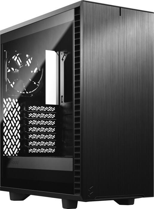 Design frattale Definire 7 Compact - Black vetro temperato luminoso (casa torre midi vetrate suono audio)