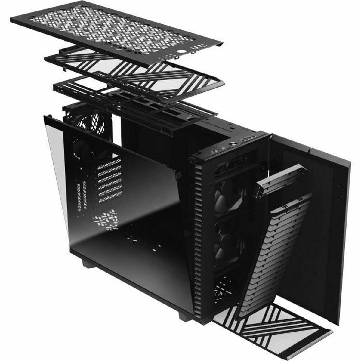 Ã¢â‚¬Â¢ Aluminium - Stahl - Schwarz - ATX - EATX - micro ATX - Micro-ITX - WAN Ã¢â‚¬Â¢ Black TG Dark Tint, 57.7