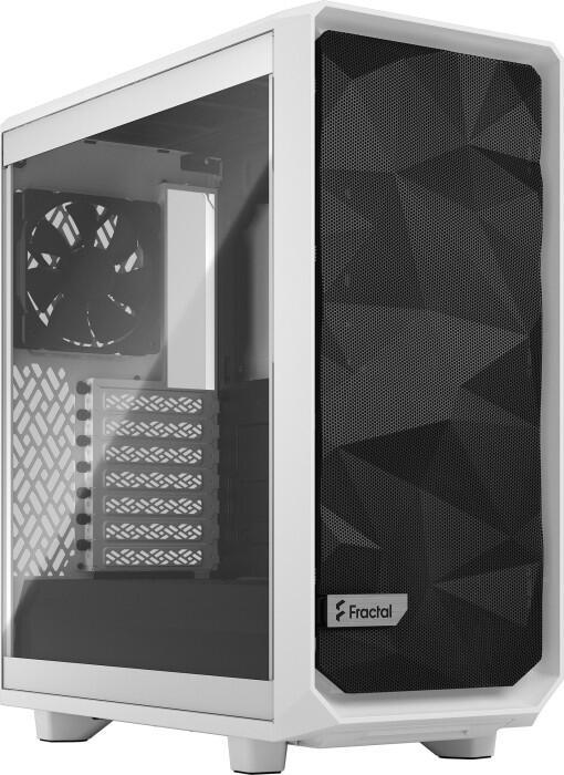 Fractal Design Meshify 2 Compact Tower Bianco (Fractal Design Meshify 2 Compact White TG Gaming Case w/ Clear Glass Window ATX