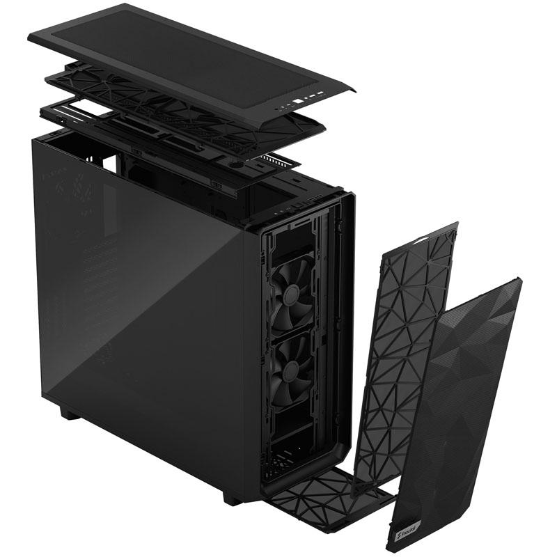 Fractal Design Meshify 2 XL Dark Tempered Glass Tower Nero (Fractal Design Meshify 2 XL Black TG Dark Gaming Case w/ Dark Tint