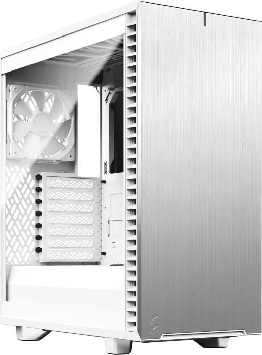 Fractal Design Define 7 Compact Bianco (Fractal Design Define 7 Compact White TG Gaming Case w/ Clear Glass Window ATX 2 Fans S