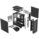 Fractal Design Meshify 3 [Black Solid] Gaming Case, E-ATX, Mesh Front, 3x Momentum 14 Fans, USB-C 20Gbps