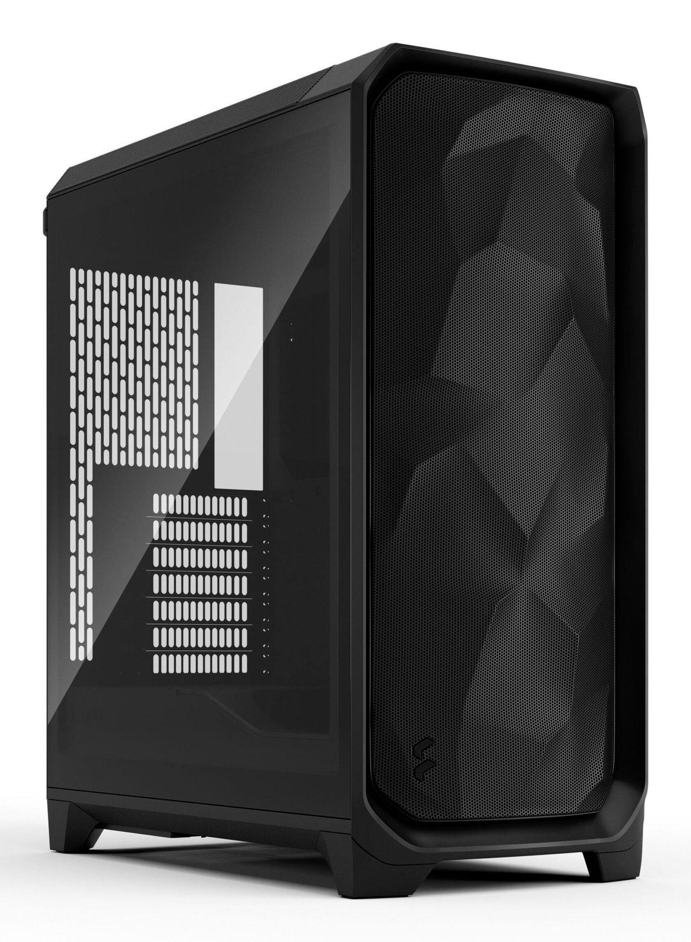 Fractal Design Meshify 3 [Black TG Light] Gaming Case w/ Light Tint Window, E-ATX, Mesh Front, 3x Momentum 14 Fans, USB-C 20Gbps