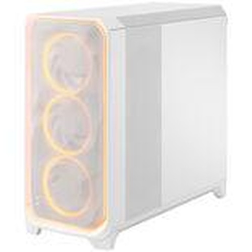 Fractal Design Meshify 3 XL Ambience Pro RGB [White TG Clear] w/ Clear Window, E-ATX, Mesh Front, 3x RGB Fans, Adjust Pro Hub,
