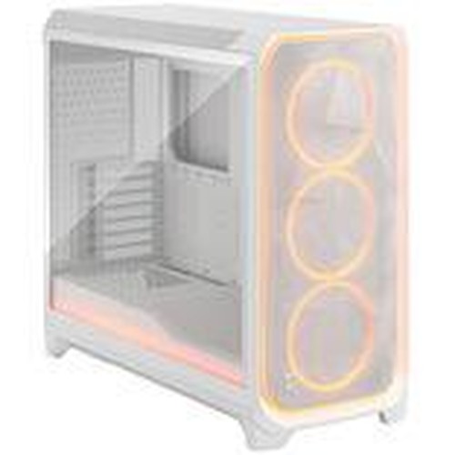 Fractal Design Meshify 3 XL Ambience Pro RGB [White TG Clear] w/ Clear Window, E-ATX, Mesh Front, 3x RGB Fans, Adjust Pro Hub,
