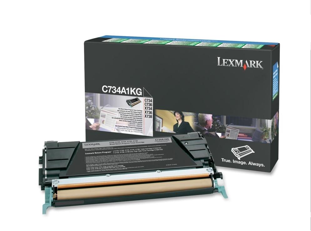 Lexmark C734A1KG cartuccia toner 1 pz Originale Nero [C734A1KG]