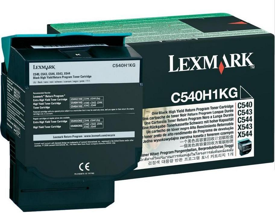 Lexmark C540H1KG cartuccia toner 1 pz Originale Nero [C540H1KG]