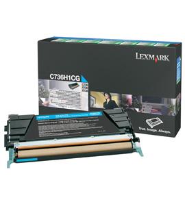 Lexmark C736H1CG cartuccia toner 1 pz Originale Ciano [C736H1CG]
