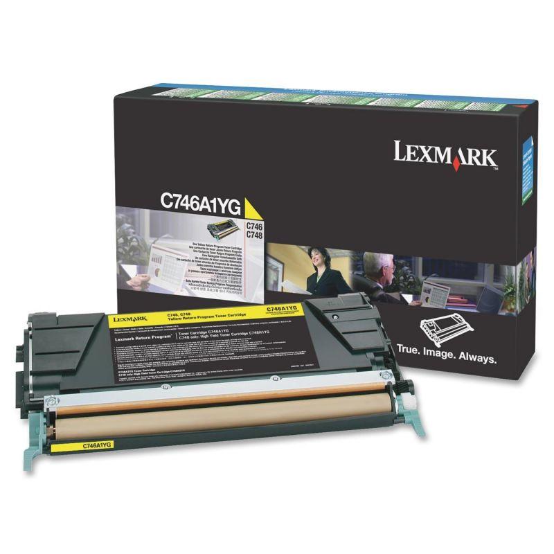 Lexmark C746A1YG cartuccia toner 1 pz Originale Giallo [C746A1YG]