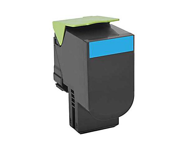 Lexmark 80C0X20 cartuccia toner 1 pz Originale Ciano