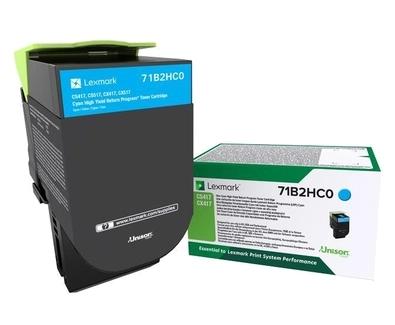 Lexmark 71B2HC0 cartuccia toner 1 pz Originale Ciano [71B2HC0]