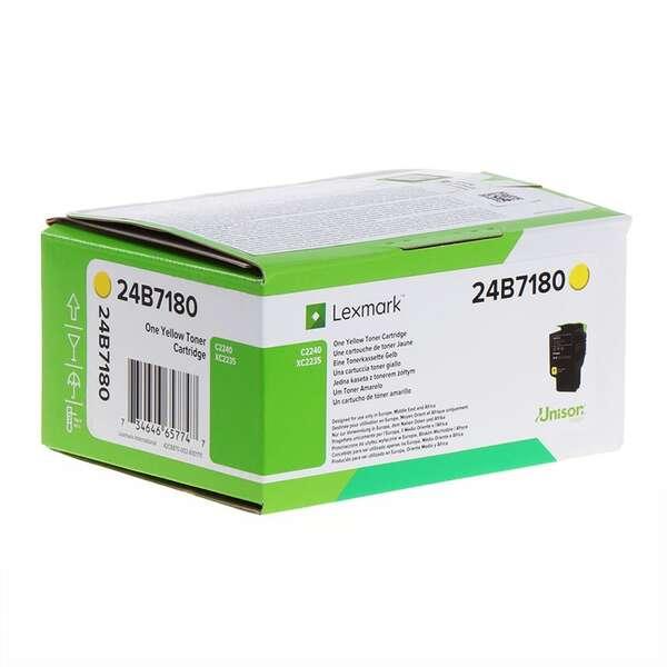 Lexmark 24B7180 cartuccia toner 1 pz Originale Giallo