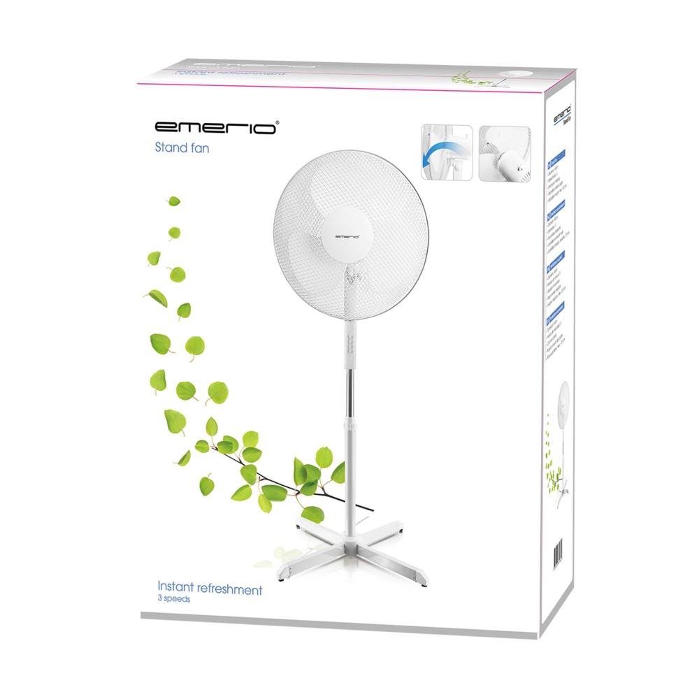 Emerio FN-114204 Bianco | Ventilatore in piedi | 40 cm, 3 velocita
