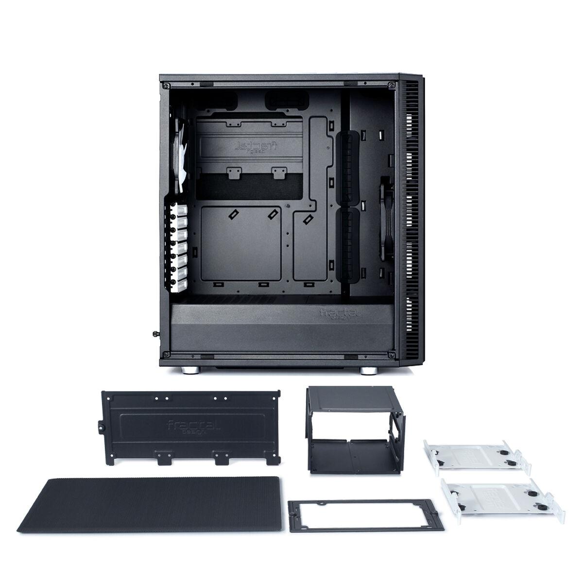 N/A Intern 2x 3.5" (quer Laufwerksschienen) 3x 2.5" Front I/O 2x USB-A 3.0 1x Mikrofon 1x Kopfhrer PCI-Steckpltze 7 Lfter (