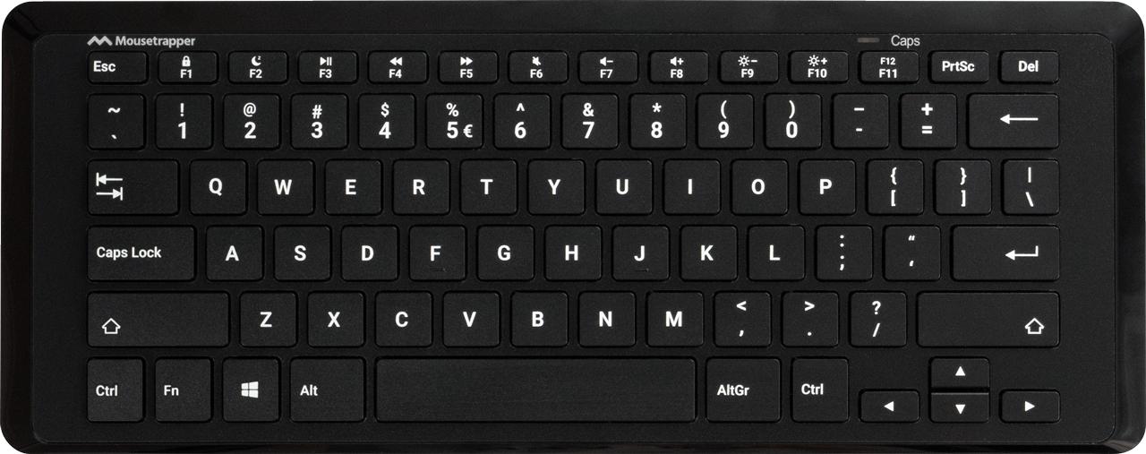 Mousetrapper Type Mini tastiera Ufficio USB Nordic Nero