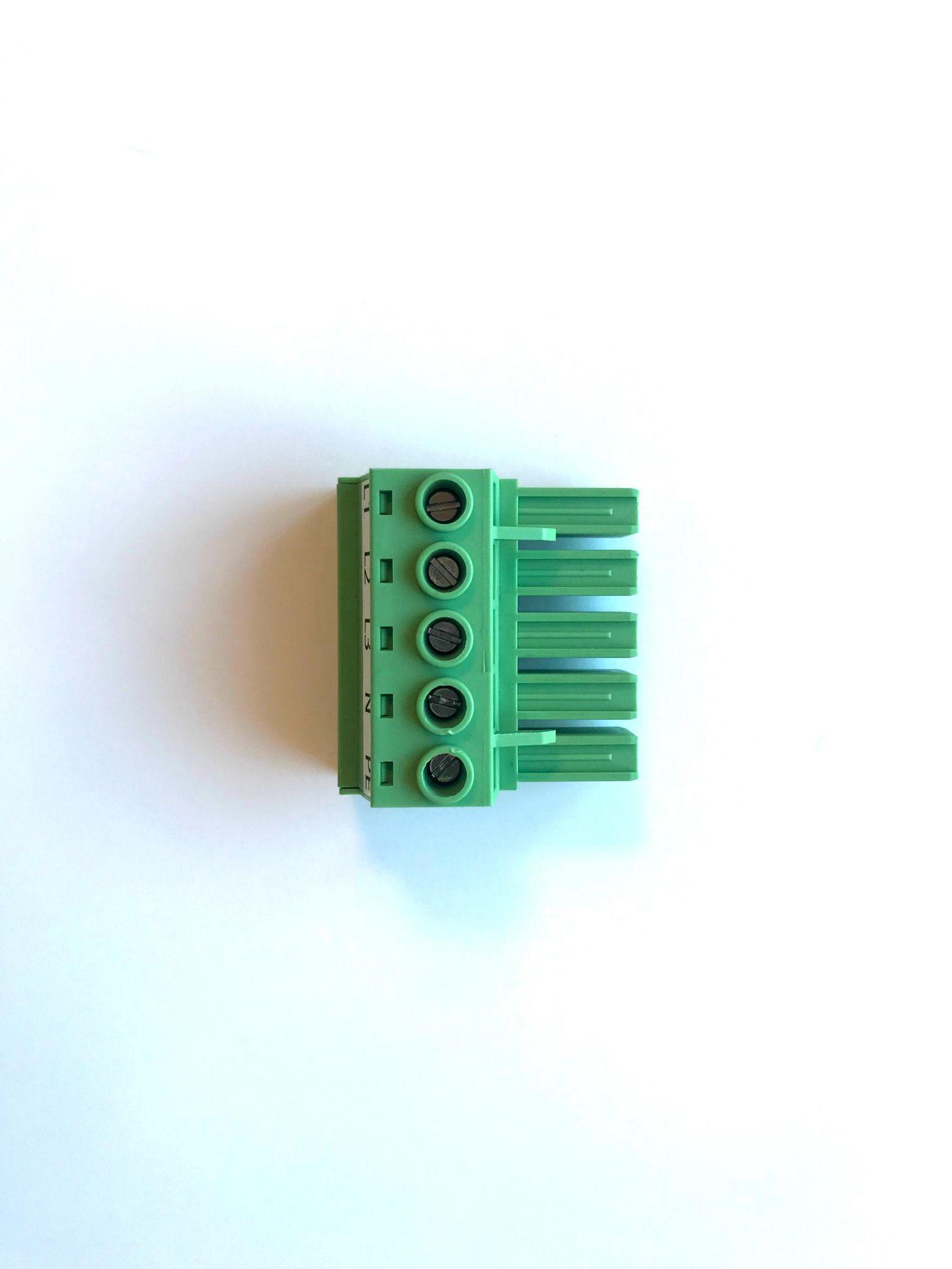 Terminal block Plug-In 16-32A - 5P 5 pole Sparepart - Warranty 36M