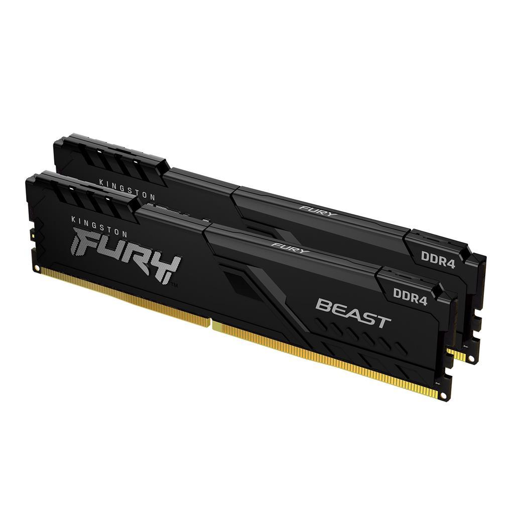 Kingston Technology FURY 16GB 2666MT/s DDR4 CL16 DIMM (Kit da 2) Beast Black